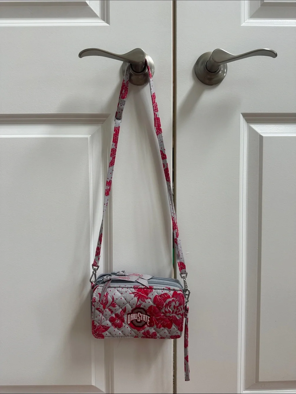 Vera Bradley Pink Floral Quilted Crossbody